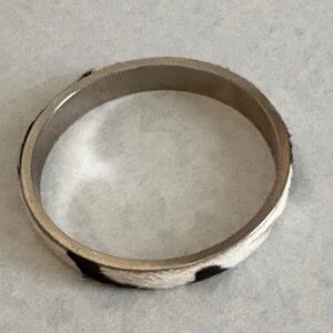 Black and White Bangle Bracelet